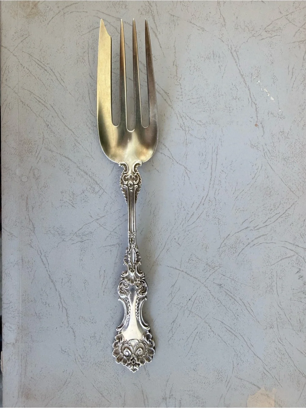 Whiting Sterling silver serving fork 1895